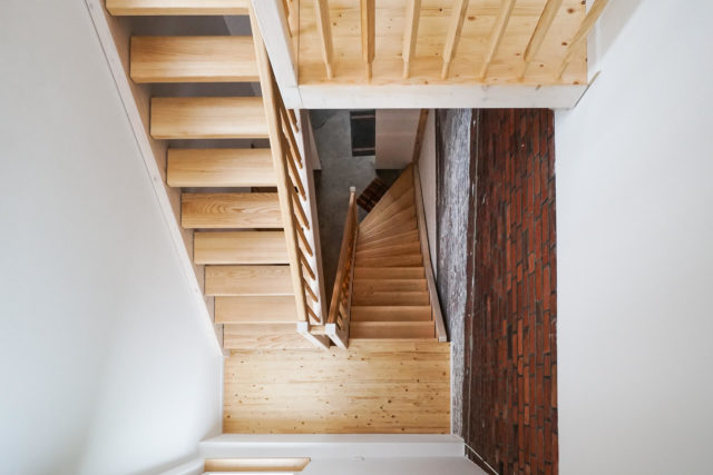 Foto Ryan Baugestaltung Anbau-Francop moderne Treppe aus Esche von Oben