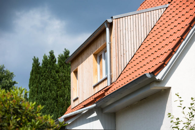 Foto Ryan Baugestaltung Anbau Volksdorf Holzgiebel Dachgeschoss